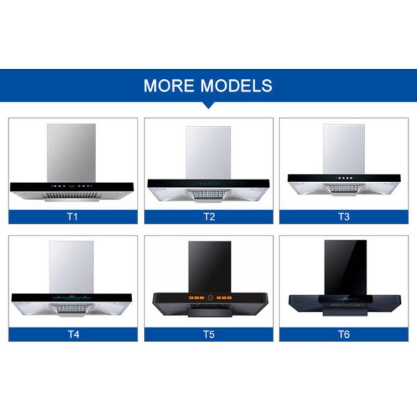 EQVVV Silent Curved Glass Cooker Hood 60cm Rangehood