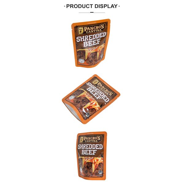 Custom Printing Food Grade Beef Jerky Packaging Bag Moisture-Proof Sealed Bag For Pork And Beef