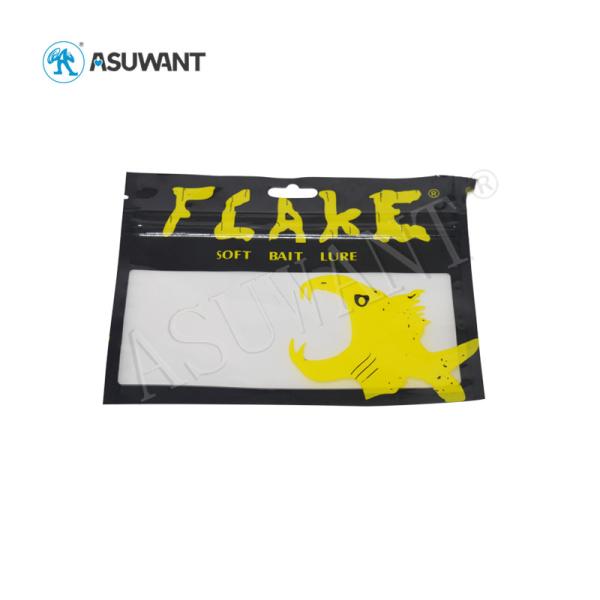 Produto comestível claro personalizado do saco do empacotamento de alimentos para animais de estimação do zíper para a atração dos peixes