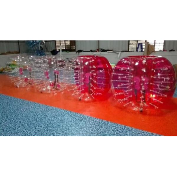 Red And Blue Inflatable Human Bumper Ball Bubble Football Suits LOGO Acceptable