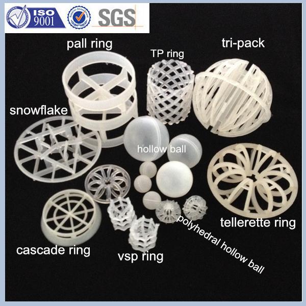 PP Plastic Net Tower Packing Ring 25mm, 38mm, 50mm For Urea Unit In Fertilizer Industry
