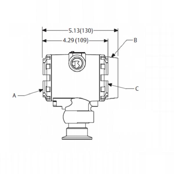 Rose-Mount 2090F Hygienic Pressure Transmitter Differential Pressure Transmitter Rosem-Ount Pressure Transmitter