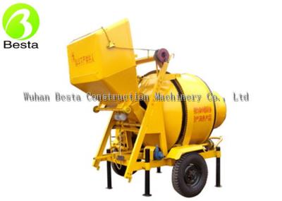 Gear Driving Electric Concrete Mixer , Electric Motor Concrete Mixer