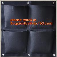O plantador de tapeçaria ensaca 25 sacos crescentes fixados na parede dos bolsos para interno/exterior. Jardim vertical de suspensão para o plano da jarda