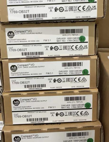 1769-OB32T Allen Bradley PLC CMPLX 32 Pt 24VDC Terminated D/O Module Original Products