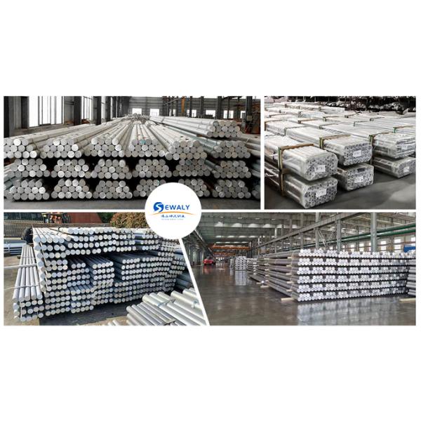 Smooth Silver 7075 T6 Aluminum Round Bar 8mm  20mm OD ISO14001