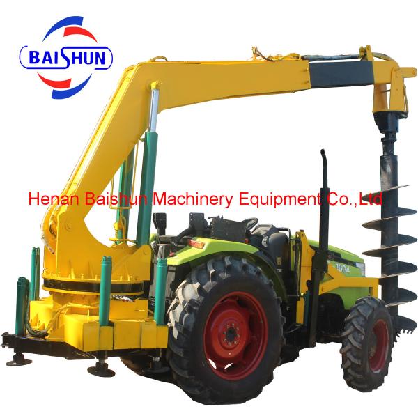 China Manufacturer Of Long Ground Hole Hydraulic Earth Auger Drill Machine
