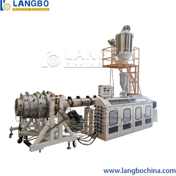 UPVC 75- 250mm Pvc Pipe Extrusion Line Machine With 80/156 Extruder
