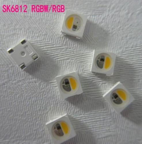 SK6812-RGBW-B-SK6812 adressable full color RGBW 5050 LED light source with black frame;with built-in chip;1000pcs/bag