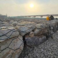Cage en pierre galvanisée pour la protection des berges et le contrôle de l'érosion