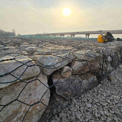 Cage en pierre galvanisée pour la protection des berges et le contrôle de l'érosion