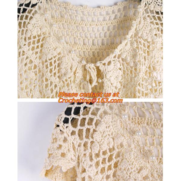 Sweater, Cardigan, Crochet, Crocheted, Pullover, Hollow Out, Summer Tops, Crochet Blouse