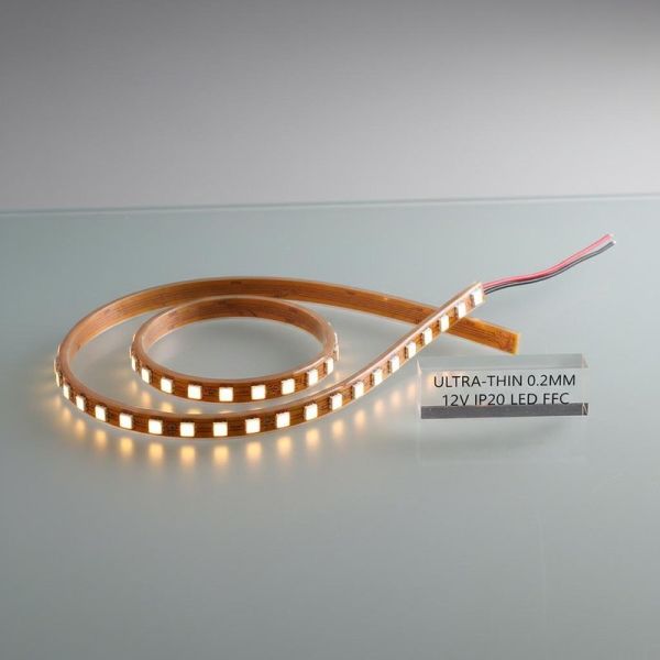 Ultra-thin 0.2mm Thickness 12V Voltage IP20 Waterproof LED FPC Flexible Circuit Board for Automotive Lighting
