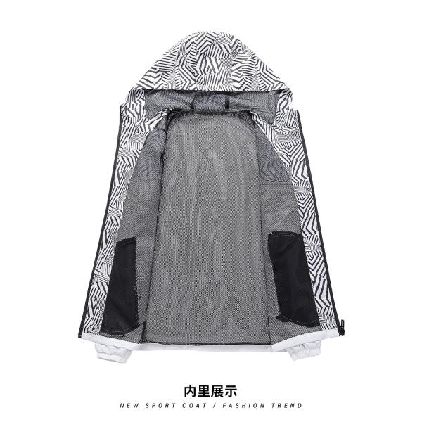 Waterproof Windproof Men's Coat Trendy Thin Anorak Regular Sleeve Style 100% Polyester