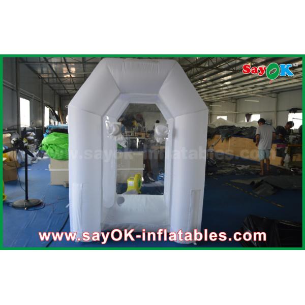 Mini Portable Led Lighting Money Inflatable Booth For Amusement 2 Years Warranty