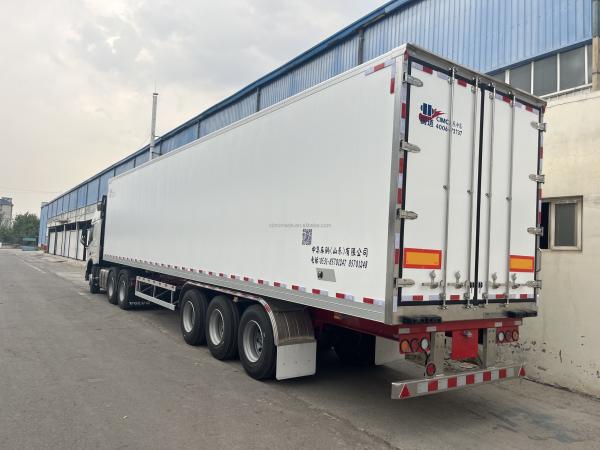 3 Axles 53ft 40ft Carrier Refrigerated Van Truck Trailers For Frozen Food Transport