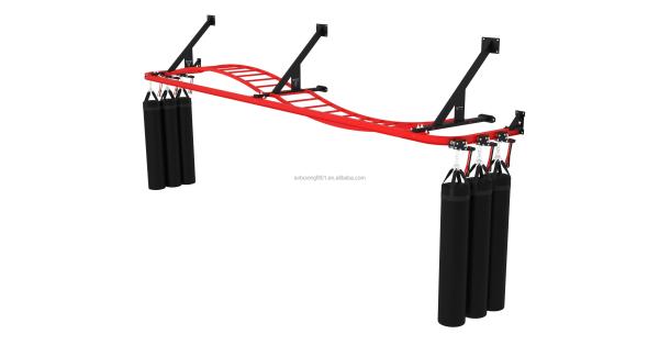 Customized Logo Commercial Heavy Bag Rack Boxing Training Bag Rack