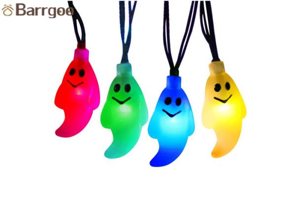 30 Leds Ghost Solar Powered Led String Lights , Solar Christmas Tree Lights Outdoor For Halloween Party