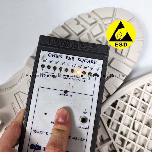 Custom Large Size ESD Antistatic Rubber Sole For Conductive Cleanroom Safety Boots