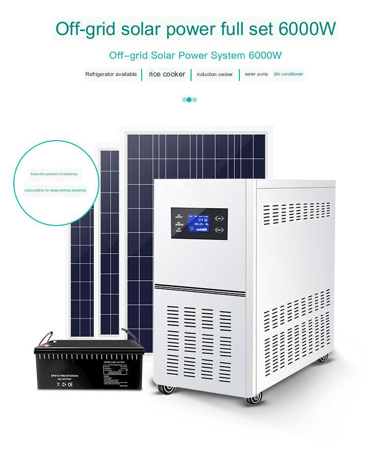 Дом 220v6kw системы солнечной энергии силы батареи пульта управления инвертора -решетки фотовольтайческой