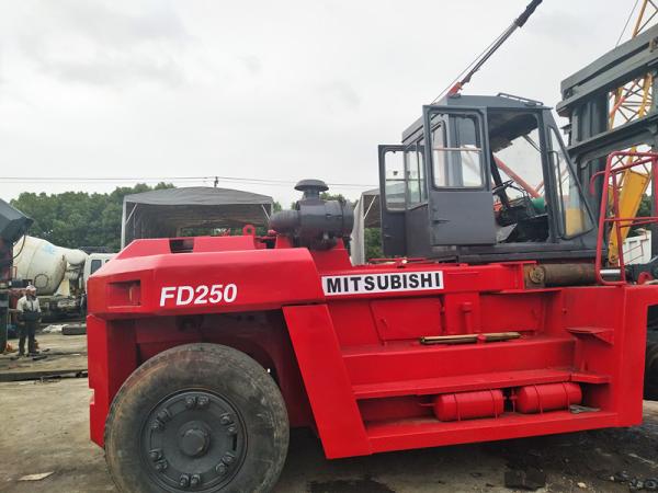 High Efficiency Used Industrial Forklift , 25 Ton Forklift 9200 X 3300 X 4000 Mm
