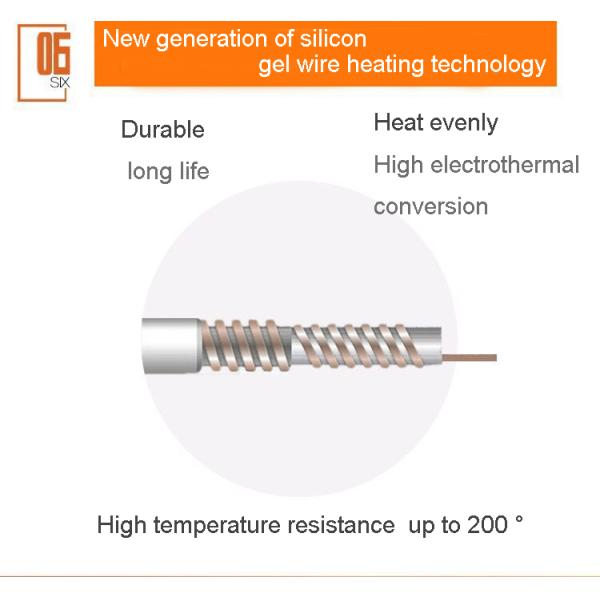 Infrared Thermal Therapy Jade Tourmaline Heating Belt with Musical Function and Anion Therapeutic Bio Healing