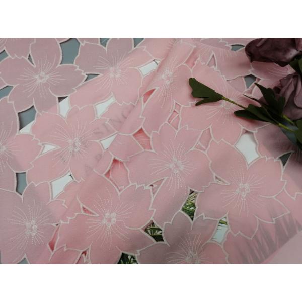 Лазер 100% полиэстер отрезал ткань Applique шнурка для платья свадьбы