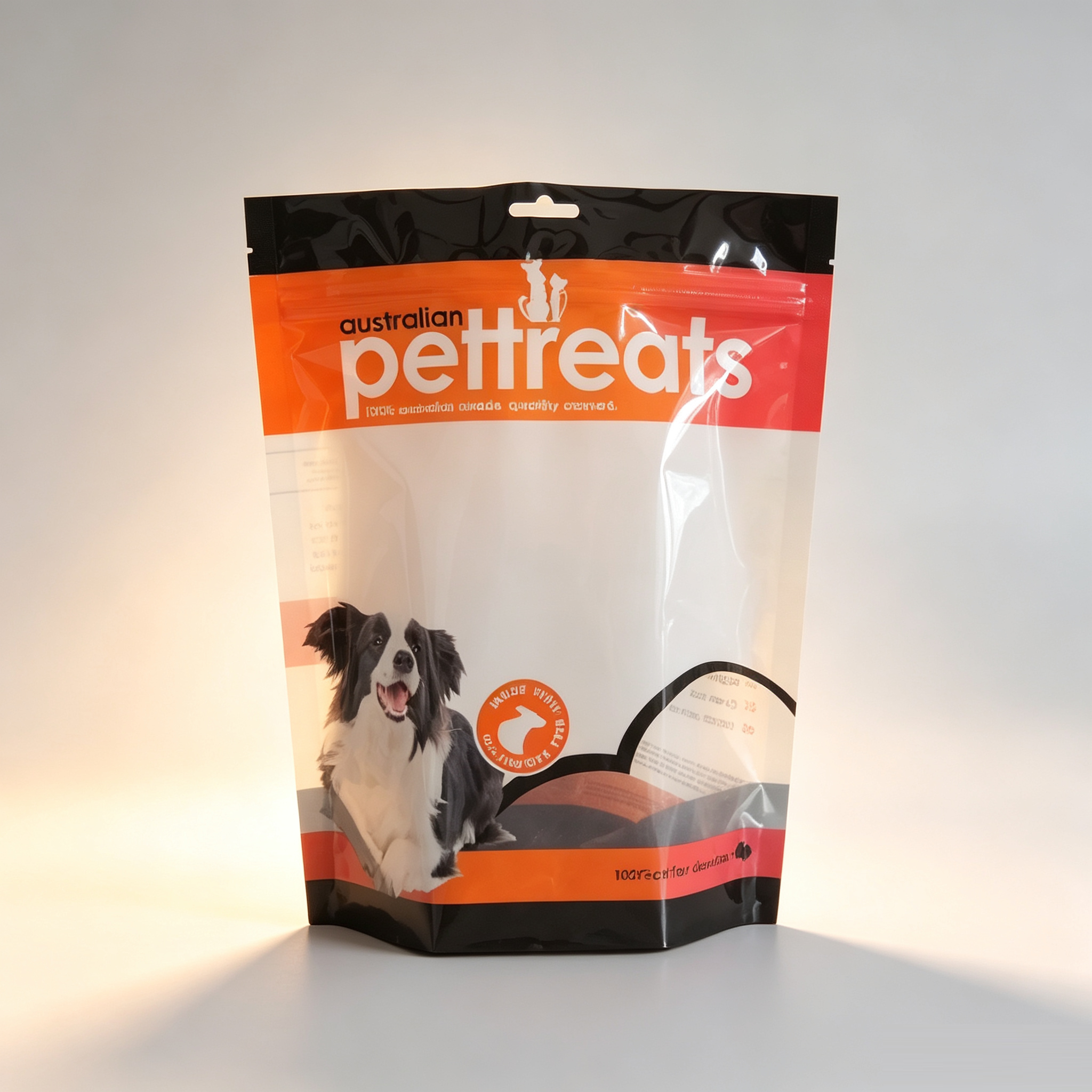 Stand-Up Doypack Pet Food Bags With Bottom Gusset | Custom Printed Self-Standing Zipper Pouches For Dog Cat Treats OEM 100g-2.5kg