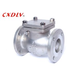 ANSI H44 Flange Type Swing Non Return Valve 10 Inch Stainless Steel / Carbon Steel