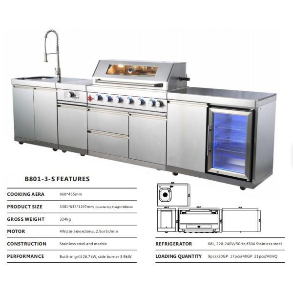 NL-B801-3 Large Stainless Steel Countertop Grill Machine for Indoor BBQ Grilling