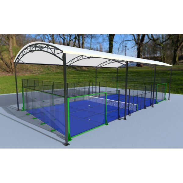 Panoramic Anti Heating Material Cover Padel Tennis Court Roof