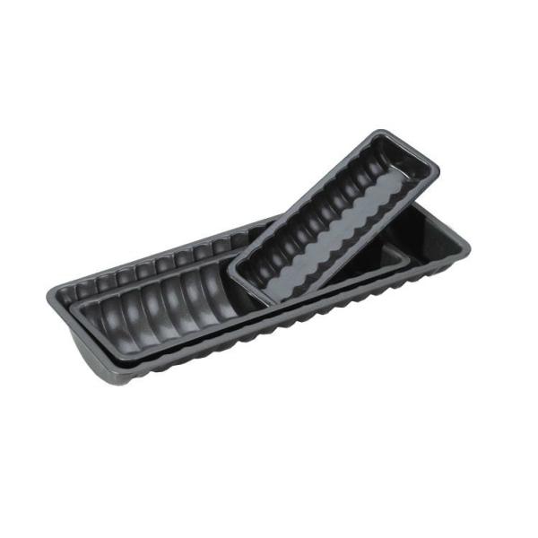 China wholesale carbon steel Bread Molds Non-stick christmas mini baking mold half loaf pan