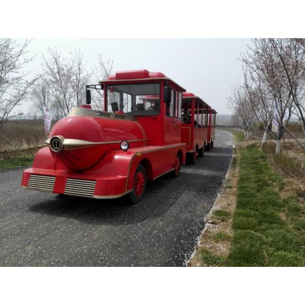 Поезд 42 человеков электрический Trackless с мотором DC для спортивной площадки парка атракционов