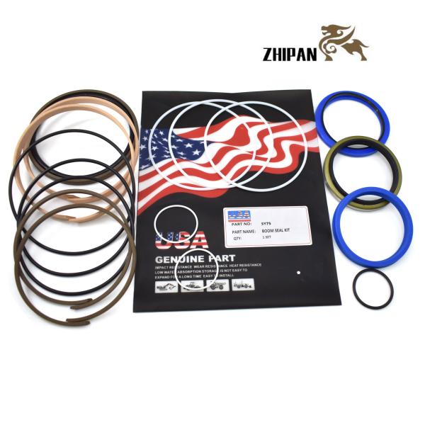 High-Quality SY75 Boom Cylinder Seal Kit for SANY Excavator  Durable Hydraulic Repair Seals