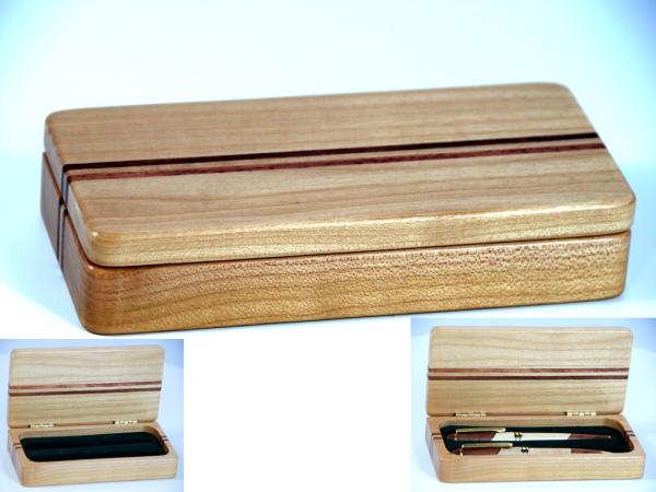 B2020 Maple/rosewood pen box with EVA