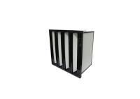 O condicionador de ar rígido da V-embalagem filtra o quadro plástico, banco do bolso V filtra galvanizado