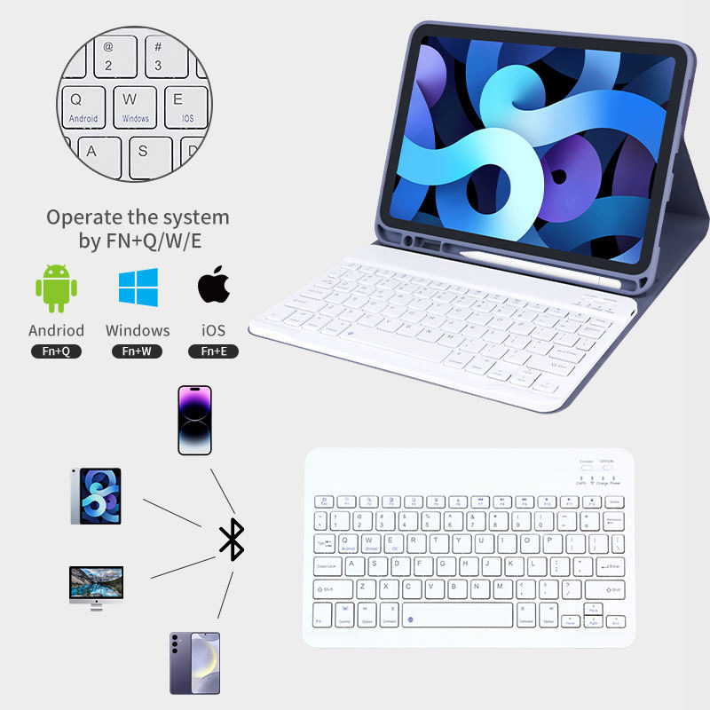 Factory Wholesales High-performance Split Keyboard case for iPad 11 13