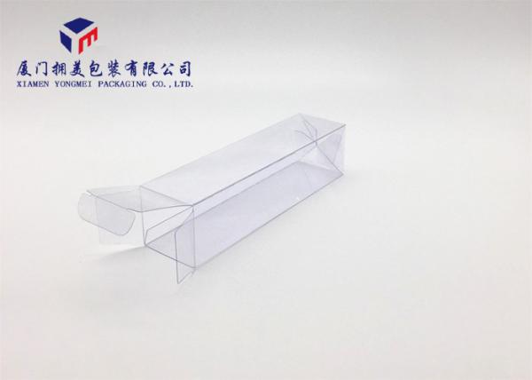 Hard Plastic Clear PVC Packaging Boxes 0.3mm Thickness High Durability 18cm Height
