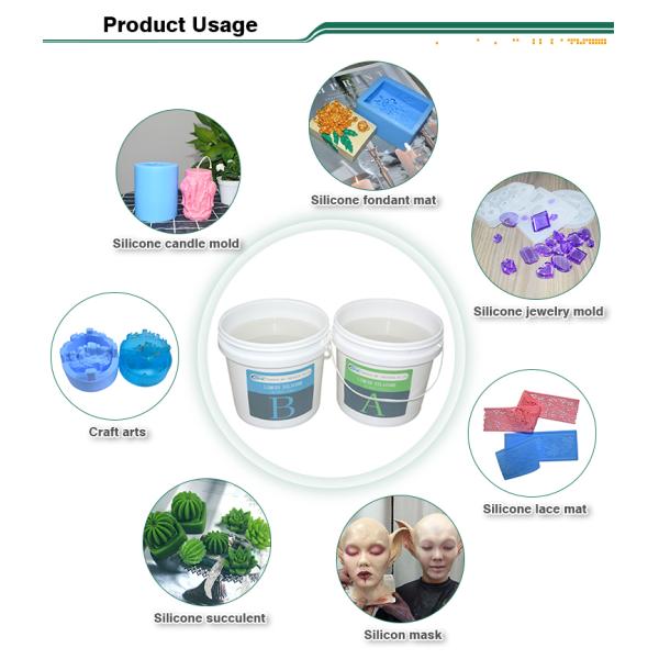 Прозрачная жидкость силиконовой резины 2 небольшого части качества еды аликвота бутылки