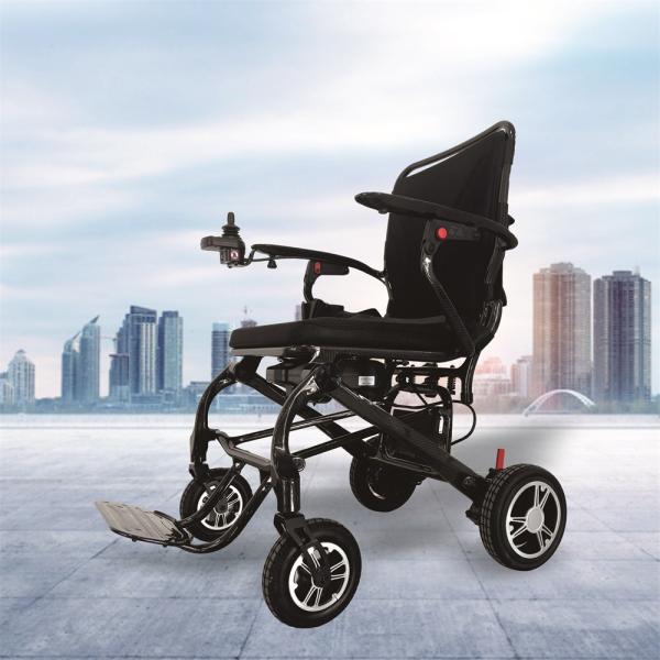 Lightweight Folding Electric Wheelchair with 6km/h Speed and Electromagnetic Braking