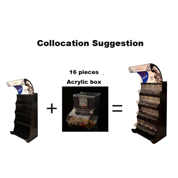 Выставочная витрина легкой закускы шельвинг продовольственного магазина торгового центра с рекламировать светлую коробку