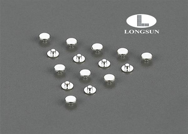 AgCu Silver Plated Electrical Contacts / Silver Plated Copper Contacts For Starters