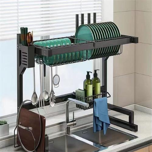 Multi Functional Bowl Dish Sink Drain Rack With Anti Slip Suction Cup Foot Pads No Shaking Or Deformation OEM