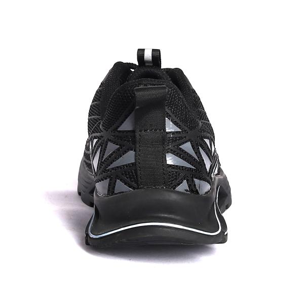 Fonction d'absorption des chocs Chaussure respirante à tricots à la mouche avec lacets et chaussures de sécurité S3 à semelle EVA