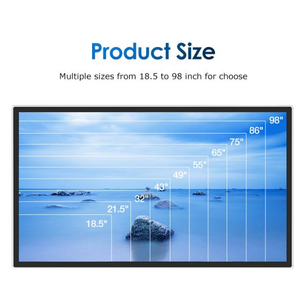 Wall Hanging Advertising Commercial Outdoor Digital Signage Displays 43''