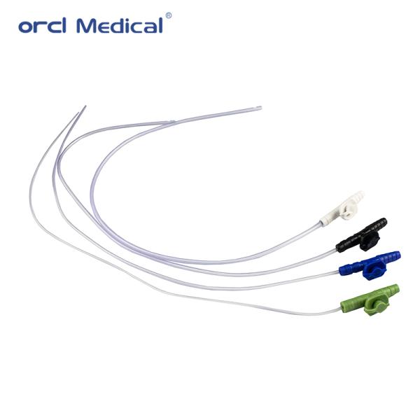 Catéter de succión de PVC de grado médico estéril catéter de succión de PVC desechable punta blanda para reducir el trauma