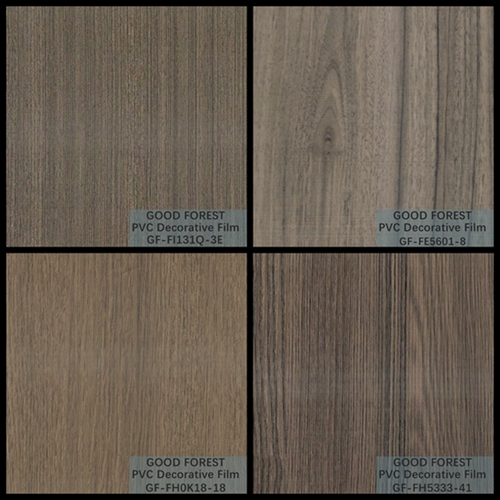 Película decorativa del PVC de la división grueso Grey Color oscuro de 0.25m m - de 0.60m m