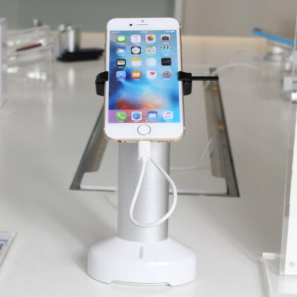 COMER alarm smartphone counter display support anti-theft system with charging cable and alarm sensor