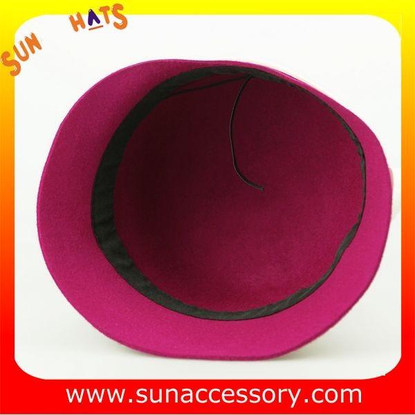 1362 Sun Accessory wool felt cloche hats ,Shopping online hats and caps wholesaling