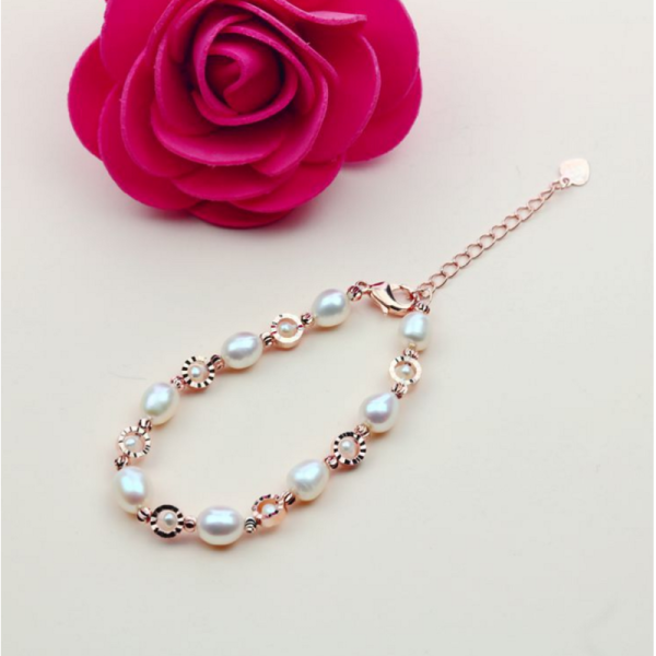 2025 Women Exquisite Baroque Fresh Water Pearl Bracelet